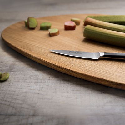 Robert Welch Pebble Chopping Board Solid Oak Large - (Image 2)