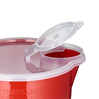 Microwave Cookware Stain Proof – Red Lidded Jug 2L - (Image 3)
