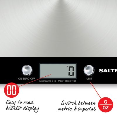 Salter Stainless Steel Aquatronic Kitchen Scales image(7)