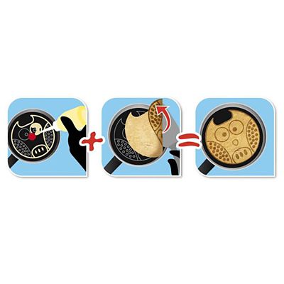 Tefal Owl Animal Pancake Pan 25cm with Squeeze Bottle image(5)