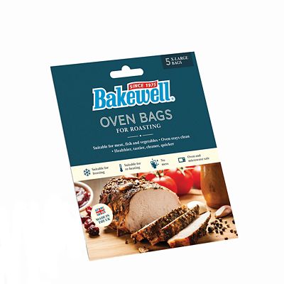 5 Bakewell Oven Bags for Roasting 55 x 45cm XL Lakeland