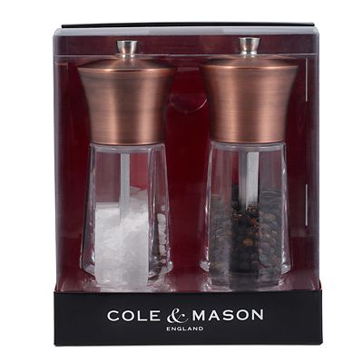 Cole & Mason Exford Antique Brass Salt & Pepper Mill Gift Set - (Image 3)