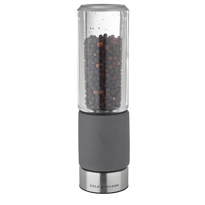 Cole & Mason Regent Concrete & Acrylic Stemless Pepper Mill - (Image 1)