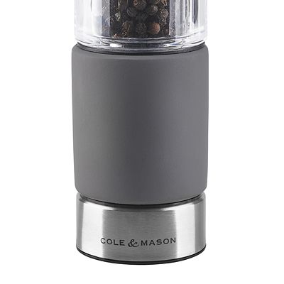 Cole & Mason Regent Concrete & Acrylic Stemless Pepper Mill - (Image 4)