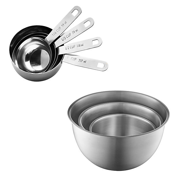 12pc Lakeland Stainless Steel Bowls & Spoons Prep Set image(1)