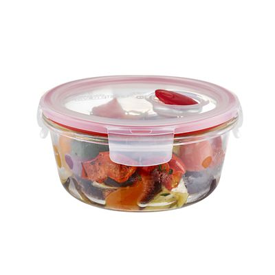 Lock & Lock Round Glass Food Container 650ml - (Image 3)