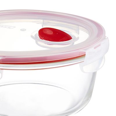 Lock & Lock Round Glass Food Container 650ml - (Image 4)