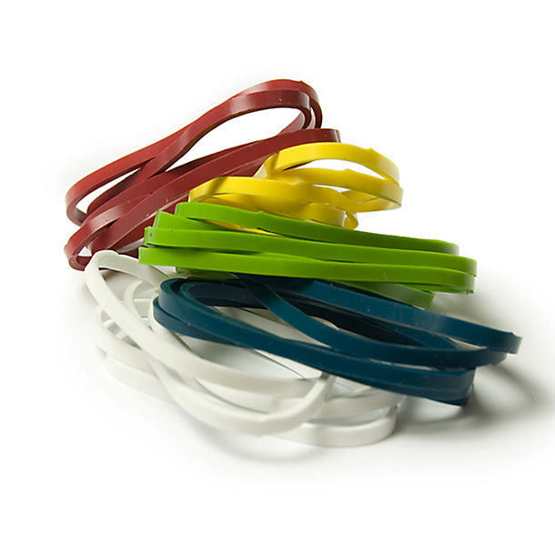 25 Silicone Cooking Bands – Assorted Colours image(1)