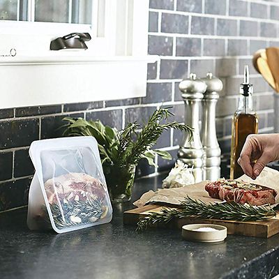 Stasher Reusable Stand Up Food Storage Bag Clear 1.7L - (Image 2)