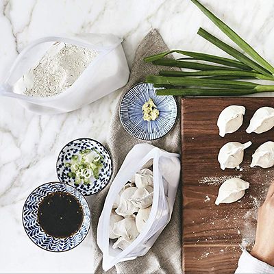 Stasher Reusable Stand Up Food Storage Bag Clear 1.7L - (Image 3)