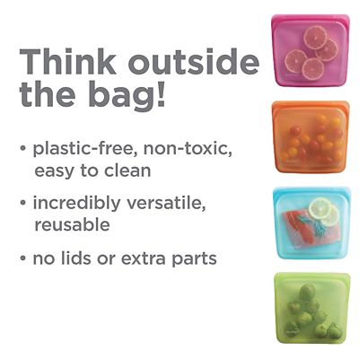 Stasher Reusable Stand Up Food Storage Bag Clear 1.7L image(7)