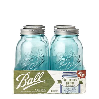 Ball Vintage Blue Preserving Jars 946ml – Pack of 4 - (Image 1)