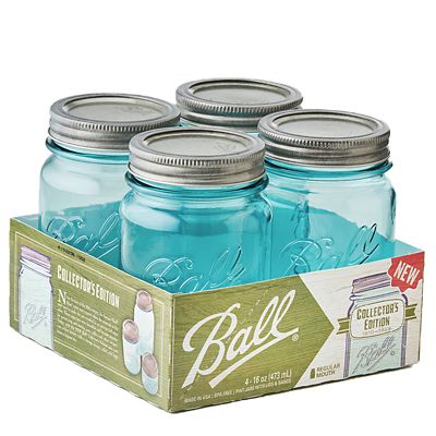 Ball Vintage Blue Preserving Jars 473ml – Pack of 4 - (Image 2)