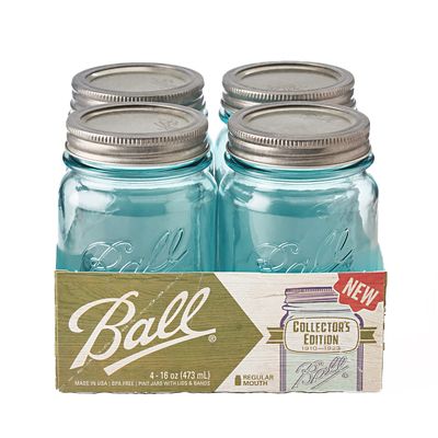 Ball Vintage Blue Preserving Jars 473ml – Pack of 4 - (Image 4)