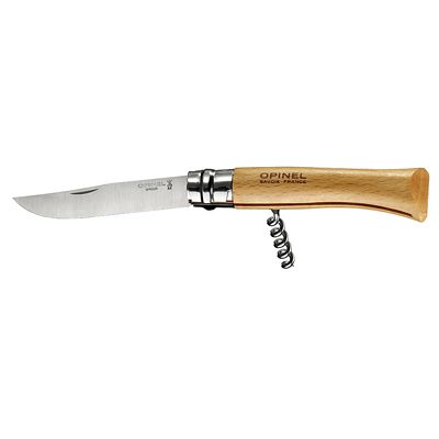 Opinel No.10 Folding Corkscrew Knife - (Image 1)