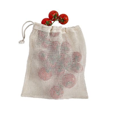 3 Unbleached Cotton Net Food Produce Bags image(3)