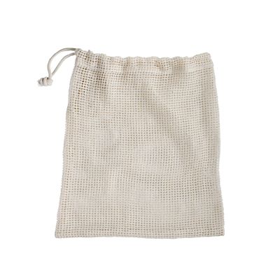 3 Unbleached Cotton Net Food Produce Bags image(4)