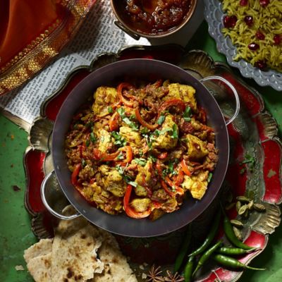 Prue’s World 20cm Karahi Cooking Dish with Serving Basket image(2)