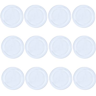 12 Small Glass Jam Jars With 12 White Lids - (Image 3)