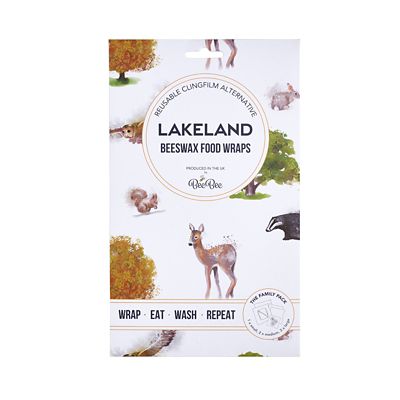 Lakeland BeeBee & Leaf Reusable Beeswax Food Wraps Woodland – Family Pack of 5 image(4)