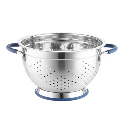 large stainless colander