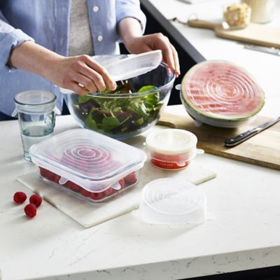 6 Lakeland Clear Reusable Silicone Stretch Lids image(2)