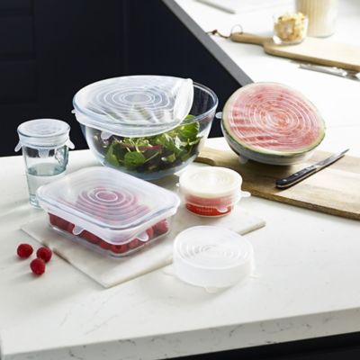 6 Lakeland Clear Reusable Silicone Stretch Lids image(3)