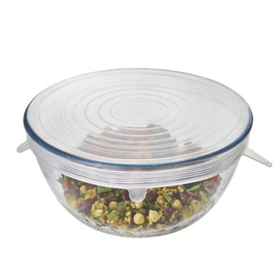 6 Lakeland Clear Reusable Silicone Stretch Lids image(6)