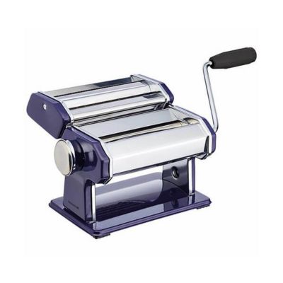 World of Flavours Pasta Machine Blue Stainless Steel Lakeland