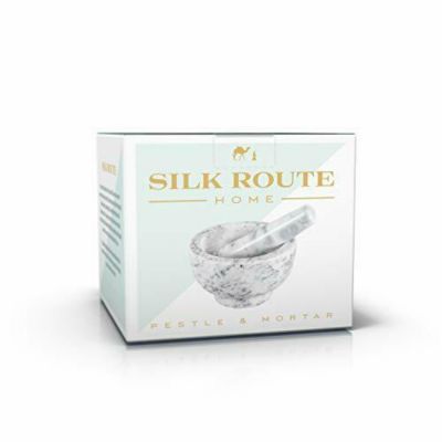 Silk Route Spice Company White Marble Pestle and Mortar image(4)