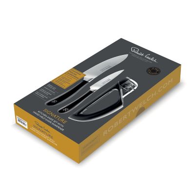 Robert Welch Signature Kitchen Knife Set with Hand-Held Sharpener image(3)