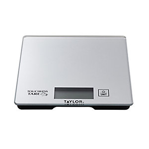 Taylor Digital Touchless Tare Scale Silver