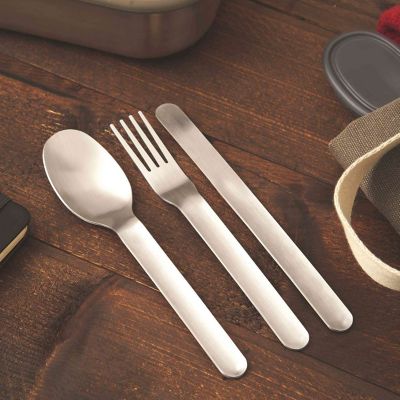 black+blum Stainless Steel 3-Piece Travel Cutlery Set image(8)