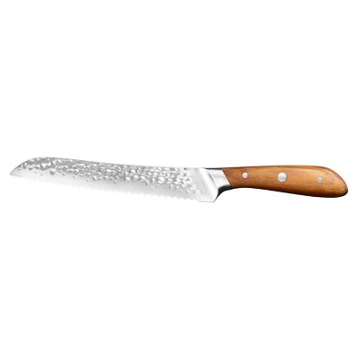 Lakeland Hammered Steel Bread Knife 20cm Blade Lakeland