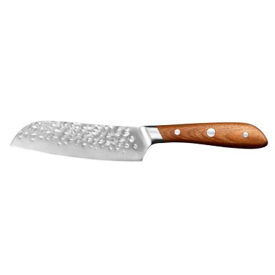 Lakeland Hammered Steel Santoku Knife 12cm Blade Lakeland
