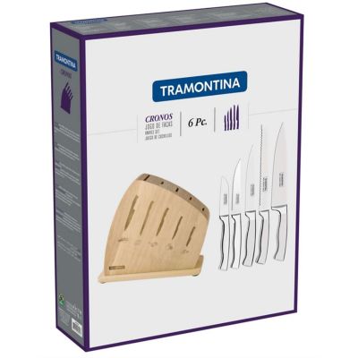 Tramontina Beech Knife Block with 5 Knives image(4)