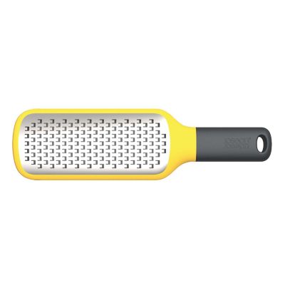Joseph Joseph Grip Grater Coarse Paddle Grater with Bowl Grip Yellow image(1)