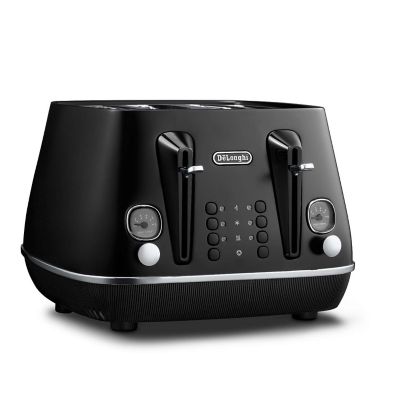 De’Longhi Distinta 4-Slice Toaster Matt Black CTIN4003.BK image(2)