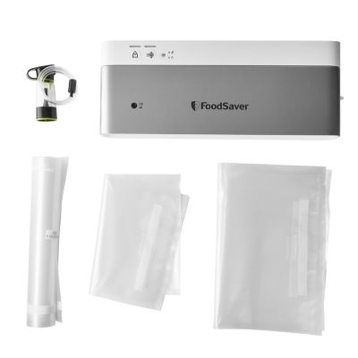 FoodSaver Compact Vacuum Sealer Machine, White  