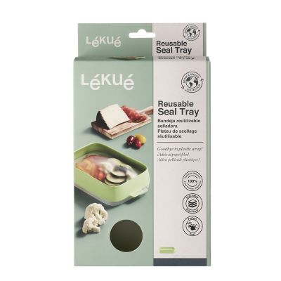 Lékué Reusable Silicone Seal Tray Fridge Storage Box image(7)