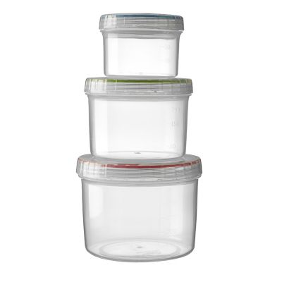 LocknLock Twist Nesting 3 Set Food Storage Tubs Lakeland