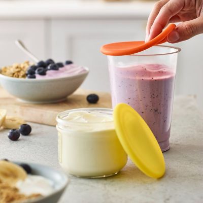 2 Moopops Silicone Yoghurt Pot Lids image(2)