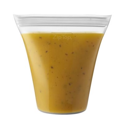 Zip Top Reusable Silicone Food Container Medium Cup 470ml image(3)