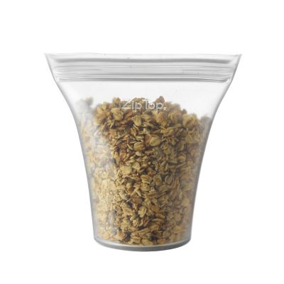 Zip Top Reusable Silicone Food Container Medium Cup 470ml image(4)