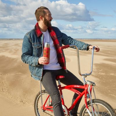 Thermos Red Check Insulated Flask 470ml image(3)