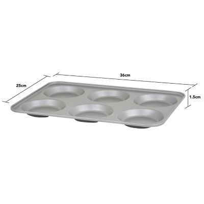 Baker & Salt Non-Stick 6-Hole Yorkshire Pudding Tray 36 x 25cm image(2)