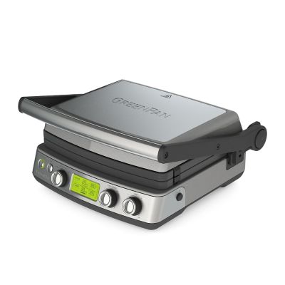 GreenPan Non-Stick 3-in-1 Contact Grill and Indoor BBQ – Stainless Steel CC006585-001  image(1)