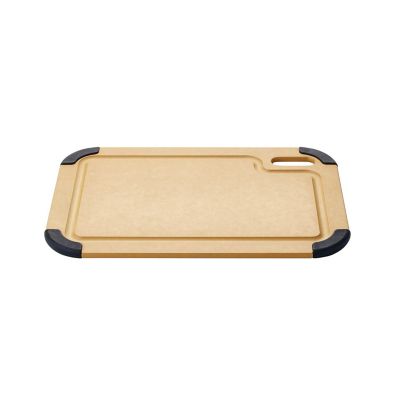 BAMBOO LAND Large bamboo cutting board with trays/drawers/container and  bamboo lids, Chopping board with juice grooves, handles & food