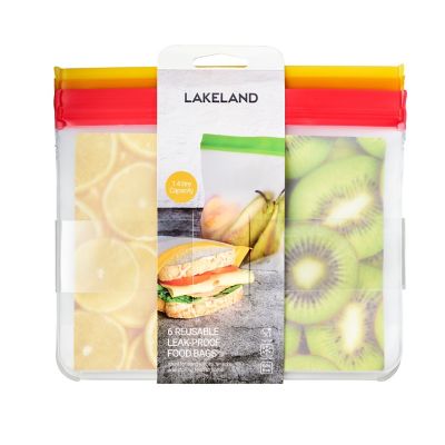 6 Lakeland Reusable Leakproof Food Bags image(9)