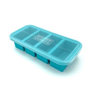 Souper Cubes 2 Cup Silicone Freezer Tray With Lid - Easy Meal Prep  Container and Kitchen Storage Solution - Silicone Mold for Soup and Food  Storage 